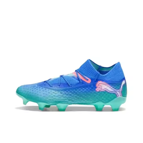 PUMA FUTURE 7 ULTIMATE Soccer Shoes Men's Low Top Blue Green 107916-01