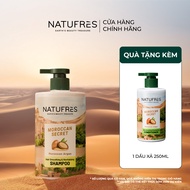 Dầu Gội Dưỡng Ẩm Sâu Tóc Bóng Mượt Dễ Vào Nếp NATUFRÈS Moroccan Secret Tinh dầu Argan Morocco - 250m