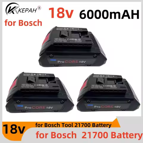 18V 5S1P 6.0AH 👑 ProCORE replacement battery, for Bosch 18V cordless tools BAT609 BAT618 GBA18V 2170