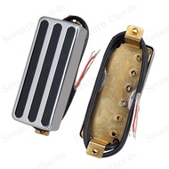 Mini Three-Slot Brass Cover Electric Guitar Pickup Gutar Pickup 69*29mm Without frame