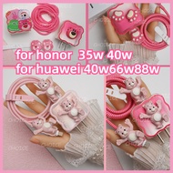 New style For Honor 35w x7b X9B X50GT Charger Protector Cute cartoon Set for 40w 66w 88w Play6T Pro 