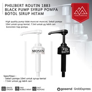 Philibert Route 1883 Black Pump Syrup Black Syrup Bottle Pump