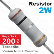 Wholesale Pack - Resistor 2W 5% 1 1.2 1.5 1.8 2 2.2 2.7 3 3.3 3.9 4.7 5.6 6.8 8.2 R OHM - 1 Ohm 1R0 