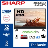 [FREE EXTRA PACKING] SHARP 32" Android/Google Smart LED TV With Built-in Google Play ( 2TC32BG1X / 2