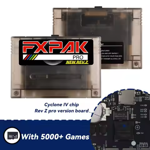 New FXPAK Pro Rev.Z 5000 in 1 Game Card Cartridge for SNES Super Famicom JP/EU/US 16bit Video Game c