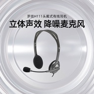 Logitech/Logitech H111 Headset Wired Headset with Microphone Noise Cancelling Headset Messenger Cust