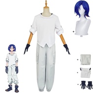 Anime Gquuuuuux of Gundanm Shuji Ito Cosplay Costume Fantasia White Hoodies Pants Tracksuit Wig Man 