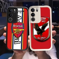 Q-40 Arsenal Black white Case for VIVO IQOO Z9 Y200 U5X T3 Y300 Y19S Pro Lite 5G