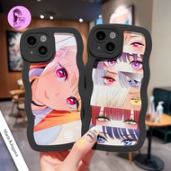 CUSTOM MARIN KITAGAWA BLACK WAVE SOFTCASE FOR A03 CORE A10 A11 A20 A21S A16 A16E A37 A52 A53 Y21T Y2