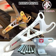 Rs150R RSX150 Dynopro orginal Footrest Bracket+Exhaust Bracket Alloy Dynopro Bracket Pijak Kaki Allo