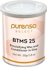 Purenso Select - BTMS 25 I Behentrimonium Methosulfate Cetearyl Alcohol Emulsifying Conditioner, 50g