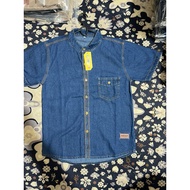 KEMEJA DMAYKIDS-junior jeans shirt est 10-12 years old