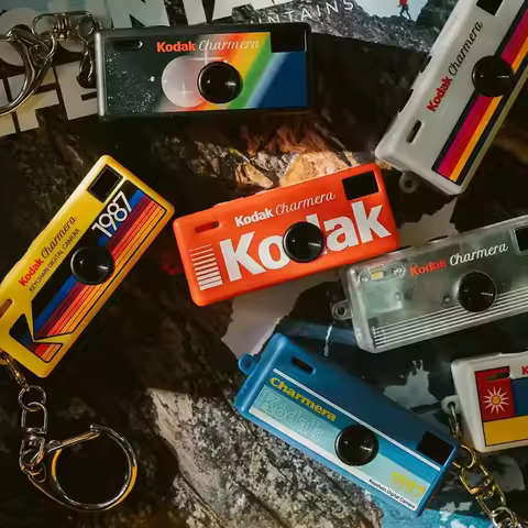 1 Pcs Retro CCD Kodak Charmera keychain 1987 Mini Digital Camera CCD 6 Colors Randomly Shipped