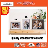 4R 5R 6R 8R Modern Wooden Photo Frame(Ready Stock)