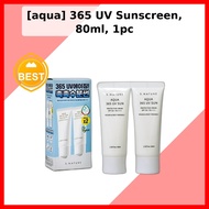 [aqua] 365 UV Sunscreen, 80ml, 1pc / Korean Sunscreen / Lightweight Formula / 100% Genuine by HANABI