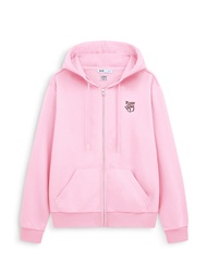 AIIZ เสื้อฮู้ดผู้หญิงแบบซิปผ้าเฟรนช์เทอร์รี่ย์ AIIZ Womens Rose Zipper Hoodie