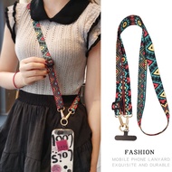 totem Pattern Lanyard Crossbody Strap Phone Case Holder for All Smartphones Patch Clip/ Tether Tab h