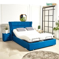 [Chemiere] Classic fabric queen bed (motion bed) + latex mattress KBM-912