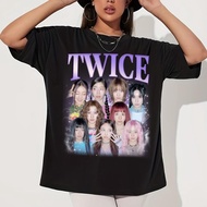 Retro Twice This Is for Twice Kpop TWICE T-Shirt TWICE World TOUR T Shirt Cotton Tee-shirt Short Sle