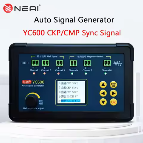 YC600 Six Channel Crankshaft Camshaft Auto Signal Generator ECU Computer Maintenance Tester Motorcyc