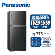 Panasonic 國際牌 580公升雙門變頻冰箱 NR-B582TV-K(晶漾黑)