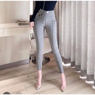 Stretched paper jeans <BEAUTIFUL GUY> high-waisted paper jeans, thick quality (Real Photos)