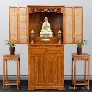 HY-$ 2BPUWholesale Solid Wood Buddha Niche New Chinese Style Clothes Closet with Door Altar Modern Light Luxury Altar Ho