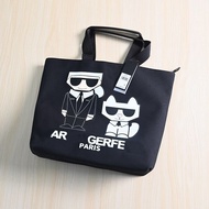 Karl Lagerfeld Kristen Canvas Tote Bag