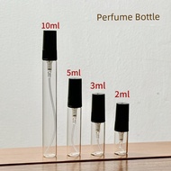 perfume atomiser perfume bottle 2/3/5/10ml transparent portable pressing glass spray empty bottle tr