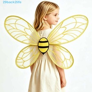 BACK2LIFE Yellow Bee Fly Wings, Insect Bugs Bee Cosplay Wings Suit, Lightweight Handmade Craft Elast