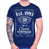 Men's 30th Birthday T-Shirt 1993 Vintage Man Thirtieth 30 years Gift