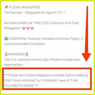 ∈ ✆ K-ZONE MAGAZINES w/ FOLDABOTS 2 (2012 - 2017)+POSTER, STICKERS &TOYS|Vintage K Zone/KZone Back