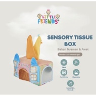 LITTE FRIENDS | LITTLE FRIENDS BABY SENSORY TISSUE BOX 6+ | EDUCATIONAL TOYS
