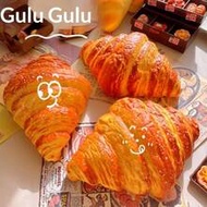 1Pc Kawaii Croissant Bread Squishy Toy, Super Soft Slow Rising Squeeze Fidget Toy, Cute Realistic Ba