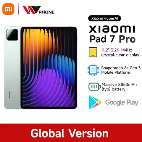 Global Version Xiaomi Pad 7 Pro 11.2" 256GB 512GB Snapdragon 8s Gen 3 3.2K 144Hz Display 50MP+32MP C