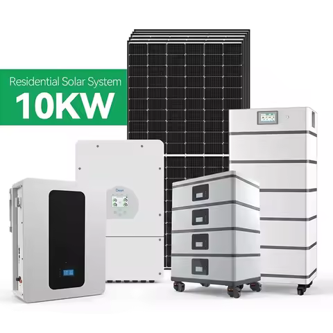 Hybrid Solar System 5KW 6KW 8KW 10KW Single Phase 230V Complete Home Off-Grid Energy Storage LiFePO4