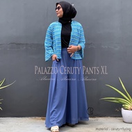 Celana Kulot Jumbo Wanita Kulot Sifon Ceruty Palazzo Pants Almira