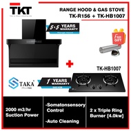 [Ready Stock] TKT Kitchen Hood 2000 m³/hr TK-R156 + Gas Stove Hood TK-HB1007/TK-HB1030/TK-HB1021 + F