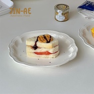 [siggi] JIN-AE Korean Aesthetic Plate / Dessert Plate / Aesthetic Ceramic Korean Plate / Cafe Plate