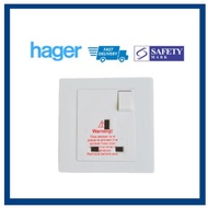 HAGER MUSE 13A single switched socket outlet