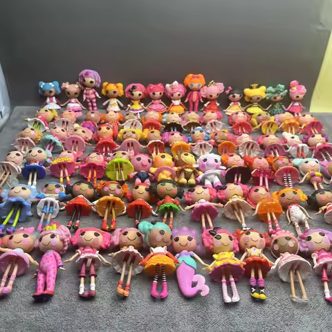 Original Lalaloopsy 8-10cm Little Sister and Pet Dolls PVC Girls' Holiday Gift Collection Pvc Toys