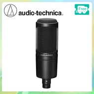 Audio Technica AT2020 Cardioid Medium Diaphragm Condenser Mic Microphone Full Bundle (AT 2020)