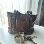 TOD'S G-Bag (G-Line) 經典棕色肩背、手提兩用包