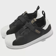 adidas 童鞋 Superstar 360 CF C 黑 白 中童 小朋友 魔鬼氈 無鞋帶 愛迪達 HQ6080