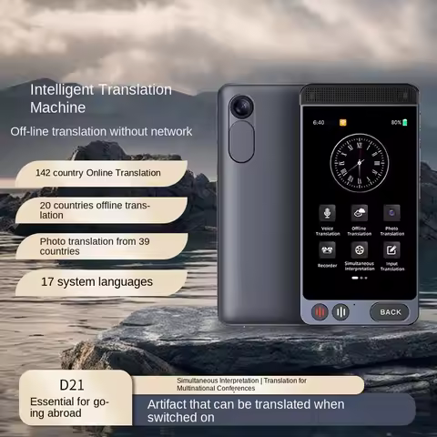 142 Online Languages Smart Voice Translator 19 Offline WIFI Photo Recording Dictionary D21 Translati