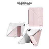 TRIFOLD Y-FOLD Acrylic Case IPAD With Pen Holder for IPAD AIR 3 4 5 / IPAD GEN 7th 8th 9th / IPAD PR