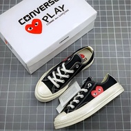 CDG Play x Converse 1970s Rei Kawakubo Co-Branded Canvas Shoes - Includes Original Box