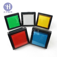 44*44MM Square Illuminated Game Push Button (with Bracket, Biped Microswitch & LED) - For Arcade Gam