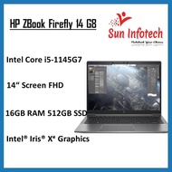 HP ZBook Firefly 14 G8 14" FHD(1920 x 1080) Mobile Workstation Intel i5-1145G7(4 Core) 16GB RAM 512G