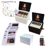 [ER] Piano Calendar 2026 Desk Calendar Playable Piano, Swift Mini Piano Calendar With 52 Weeks Of Mu